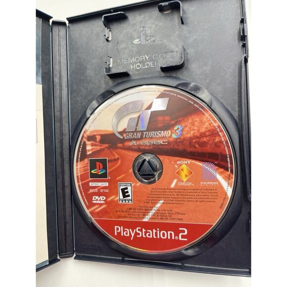 Gran Turismo 3 A-spec Playstation 2 ( PS2 2002) Complete With Registration Card - Picture 5 of 8